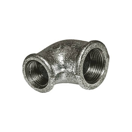 Угольник чуг перех оц Ду20х15 (3/4"х1/2") м/м Fittex