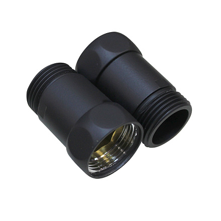 соединение прямое 1"*1" в/н черный мат (пара) MELODIA MKP21017Cbk