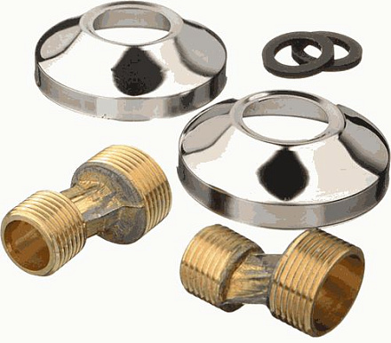 эксцентрик д/смесителя L=41мм с отражателем 3/4" латунь (пара) MELODIA MKP20767C