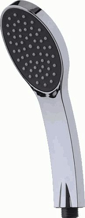 лейка MELODIA овал 1 функция, d100х70мм, L240мм, хром/черный/серый MKP20592