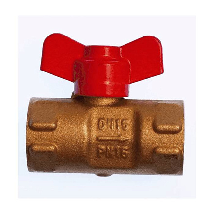 Кран д/ман шар лат 11б27пм(О)1 G1/2"-М20х1,5 Ру16 м/м баб Пензапромарматура 017011111