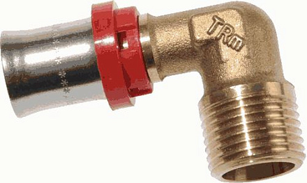 пресс уголок 16*1/2" с нар.резьбой красн.кольцо TRm 02528