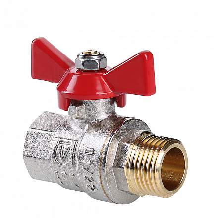 218 Кран шаровый VALTEC BASЕ  1/2" г/ш бабочка / 12