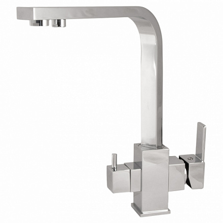 АБФ-3КР-3, Кран 3 в 1 для питьевых систем, серебряный цвет