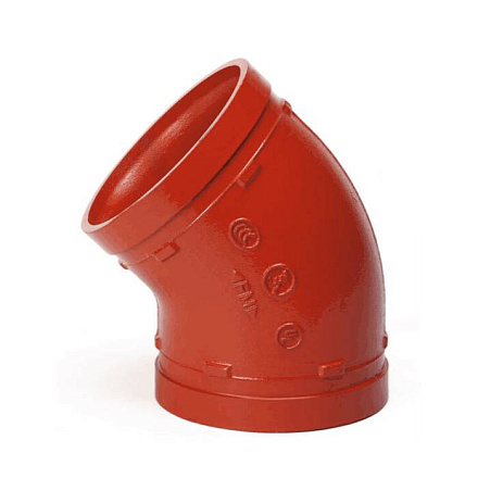 Отвод п/муфту 45гр Ду32(Дн42) грувлок XGQT04 JIANZHI