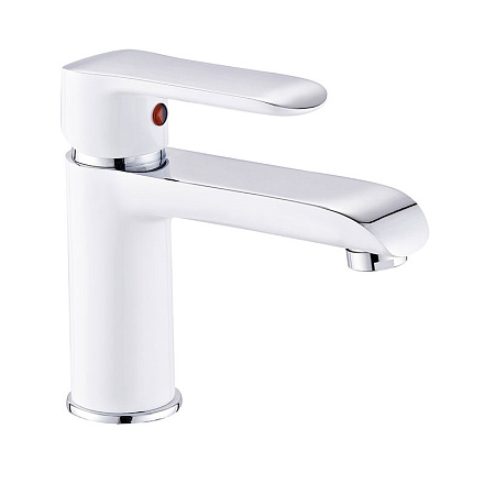 смеситель умывальник MELODIA Heavy Metal/Хеви-метал картридж 35мм низкий белый MDV35620wt