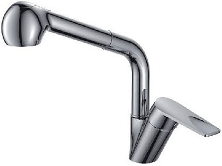 смеситель кухня LEDEME эко-картридж д.40мм с выдвижной лейкой L6040