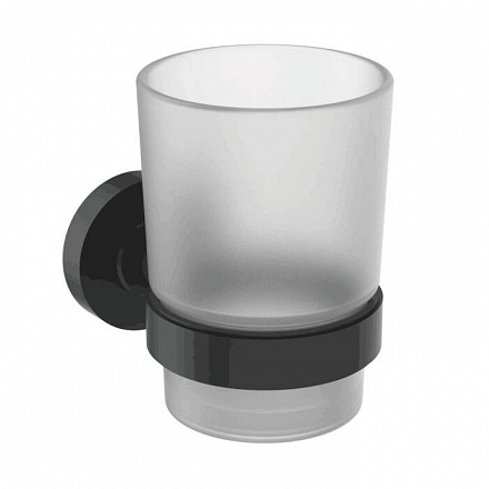 Стакан IOM с держат черн мат Ideal Standard A9120XG