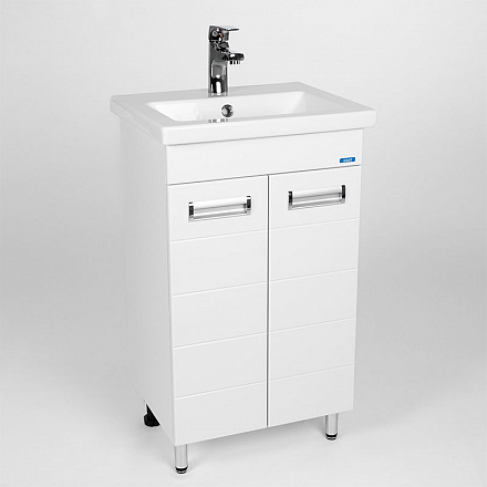 тумба Вена (COMO 50) 2 двери, белая 38х46х82 без умывальника