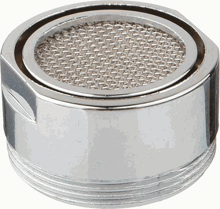 аэратор пласт. М24*1 нар.рез., нерж.сетка MELODIA MKP20520WC