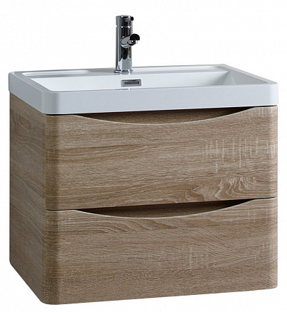 тумба Сиэтл 60 (Фостер 60) DB2 подвесная, дуб Сонома без умывальника