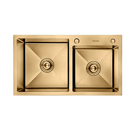 кухонная мойка премиум 780*430 (3 мм) глубина 22см. нерж. сталь (K37843G-S) Gerhans