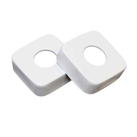 отражатель 20 мм (3/4") квадратный белый мат (пара) h=20мм MELODIA MKP21013Cwt