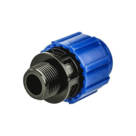 Муфта компресс ПЭ Дн50х1 1/4" НР Ру16 ТПК-АКВА 50031450