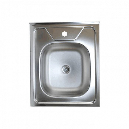 Мойка нерж AISI 430 накладн 500х600 0, 6мм б/сиф 1 1/2 Владикс L-404