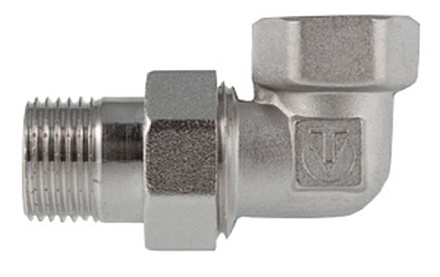 Американка 1" угловая (ник.) VALTEC / 5