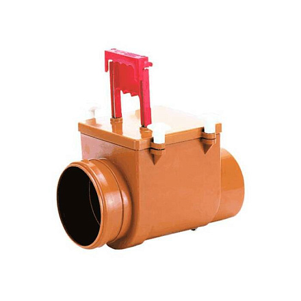 Клапан обратный кор б/н Дн110 засл нж/ст, монт лючком HL HL710.1