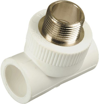 тройник PPRC комбинированный 25*1/2"нар.*25 КРОСС