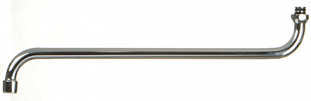 излив для смесителя круглый S-образный с аэратором русский стандарт 40см MELODIA MKP20697P