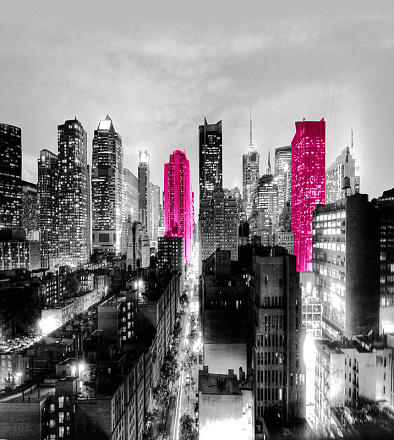 шторка д/в тканевая 180х200см "Мегаполис" MZ-121