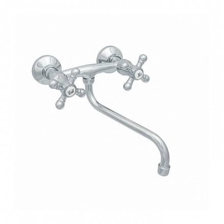 Смес/мойка ЦС 294 М_Крест к/затв н/изл плхр/мах настен Стандарт Подольск СМ508906