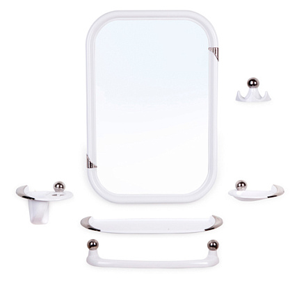 набор для ванной BEROSSI "Вива Стиль" 10401 снежно-белый