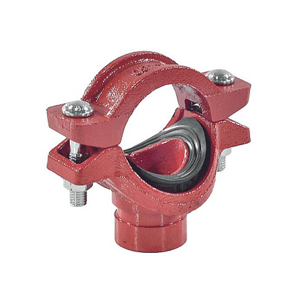 Отвод(седелка) п/муфту Ду100х65(Дн114х76) грувлок XGQT04G LEDE