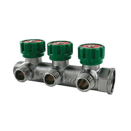 Коллектор лат клап рег 3/4" м/р 2в 1/2" ПУ н/р 45мм M110 SantechSystems