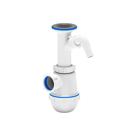 Сифон умыв/мойка бут лит/вып 1 1/2"x40 отв нерж/сет Ани Грот АНИ Пласт A2000
