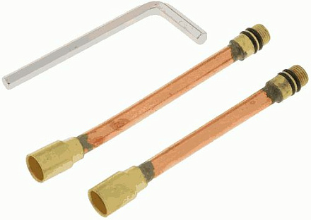 удлинитель для подводки к смесителю лат. 125мм+110мм, пара с ключом MELODIA MKP21003WP