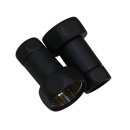 соединение прямое 1"*1/2" в/в черный мат (пара) MELODIA MKP21019Cbk