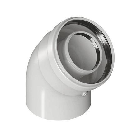 Отвод конденс 60/100мм 45гр KRATS UK-45