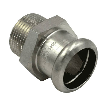 Муфта нерж AISI316L Дн28х1/2" Ру16 пресс/НР Inoxpres RM 187102028