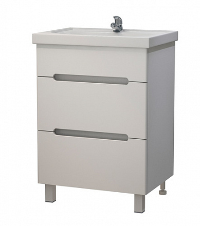 тумба Сиэтл 60 (Фостер 60) DB2 напольная, белая без умывальника