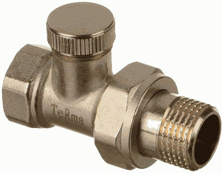 клапан запорный д/радиатора прям. 1/2" TeRma (33957)