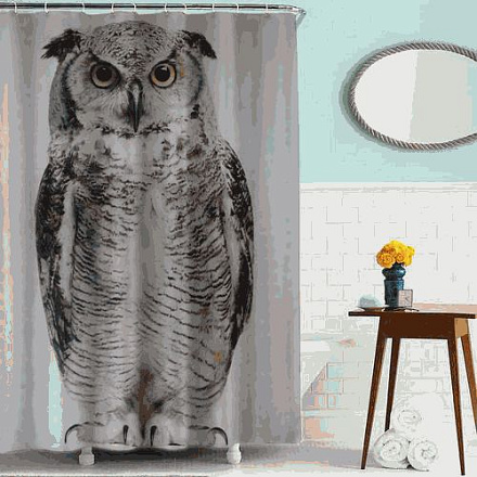 шторка д/в тканевая 180х180см "Сова" MZ-50