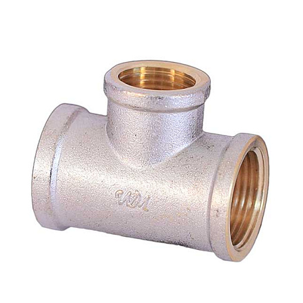 Тройник перех. 3/4"х1/2"х3/4" г/г/г (ник/латунь) WM /5 шт/      