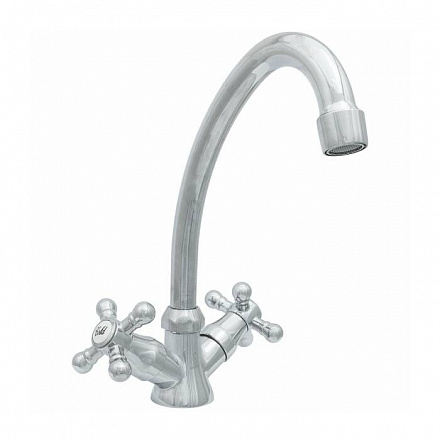 Смес/мойка ЦС 25ш Мет_Крест к/затв метхр/мах б/п Стандарт Подольск СМ507110