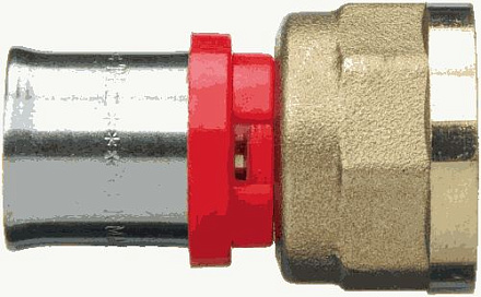 пресс соединитель 20*3/4" с внутр.резьбой красн.кольцо TRm 02016