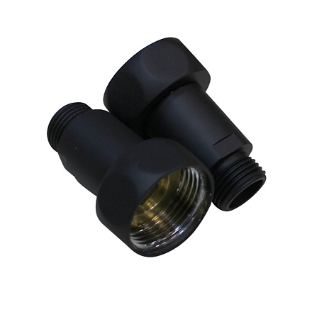 соединение прямое 1"*1/2" в/н черный мат (пара) MELODIA MKP21016Cbk