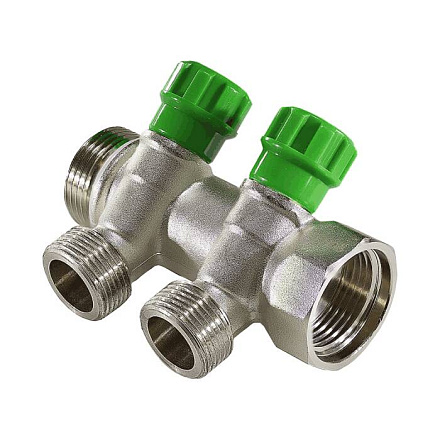 Коллектор лат клап рег 3/4" м/р 4в 1/2" ПУ н/р 36мм M210 SantechSystems