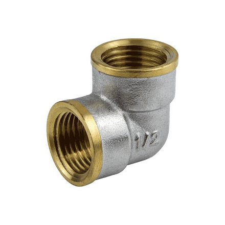 Угольник лат Ду25 м/м никель ГОСТ 32585 Aquasfera 9001-03