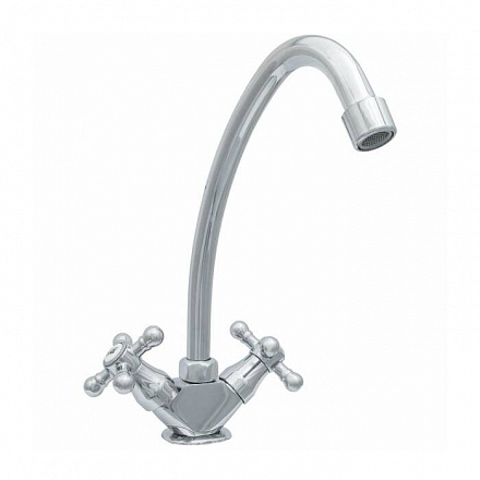 Смес/мойка ЦС 12г М_Крест к/затв выс/изл плхр/мах гайка б/п Стандарт Подольск СМ506512