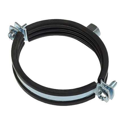 хомут оцинк. с резин.уплотн. 54-59мм (1 3/4") с гайкой М8 TeRma 24035