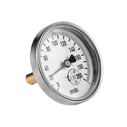 Термометр биметалл A50.10 200С Дк80 L=100 G1/2" осев Wika 3905071