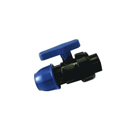 Кран шар компресс ПЭ Дн50х1 1/2" ВР .