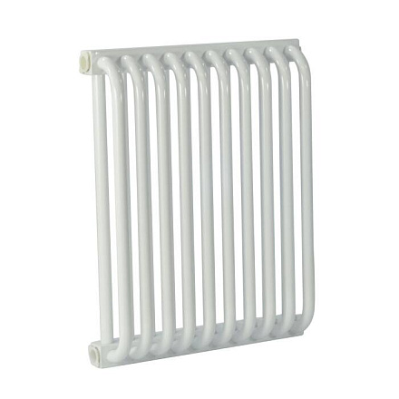 Радиатор трубчатый РС 2-500 14 секций с боковой подводкой ВР G 3/4" с кронштейнами RAL 9016 (Белый) 