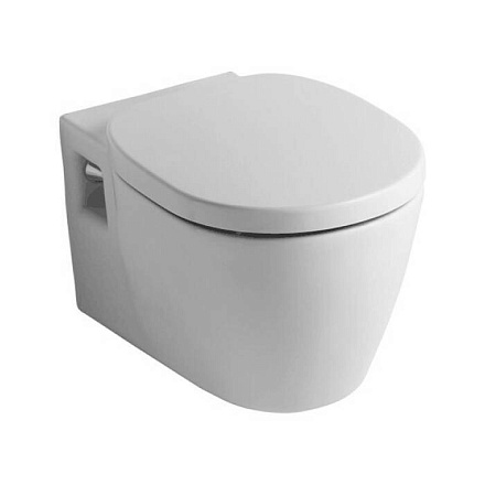 Унитаз подвесной горизонтальный выпуск с сиденьем дюропласт микролифт CONNECT Ideal Standard W941102