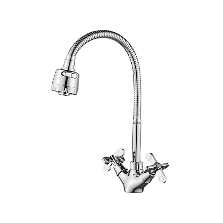 смеситель кухня ROSSINKA с гибким изливом 185мм, RS42-75