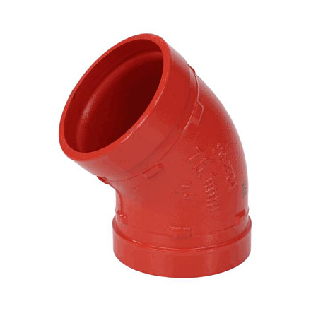 Отвод п/муфту 45гр Ду25(Дн34) грувлок XGQT04 JIANZHI